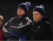 23 February 2019; Monaghan manager Malachy O'Rourke and selector Leo McBride, right, during the Allianz Football League Division 1 Round 4 match between Tyrone and Monaghan at Healy Park in Omagh, Co Tyrone. Photo by Stephen McCarthy/Sportsfile