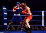 23 February 2019;  Grainne Walsh, left, in action against Christina Desmond during their 69kg bout at the 2019 National Elite Men’s & Women’s Boxing Championships Finals at the National Stadium in Dublin. Photo by Sam Barnes/Sportsfile