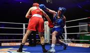 23 February 2019;  Grainne Walsh, right, in action against Christina Desmond during their 69kg bout at the 2019 National Elite Men’s & Women’s Boxing Championships Finals at the National Stadium in Dublin. Photo by Sam Barnes/Sportsfile