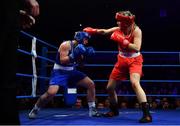 23 February 2019;  Grainne Walsh, left, in action against Christina Desmond during their 69kg bout at the 2019 National Elite Men’s & Women’s Boxing Championships Finals at the National Stadium in Dublin. Photo by Sam Barnes/Sportsfile