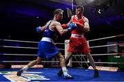 23 February 2019; Kieran Molloy, right, in action against Patrick Donovan during their 69kg bout at the 2019 National Elite Men’s & Women’s Boxing Championships Finals at the National Stadium in Dublin. Photo by Sam Barnes/Sportsfile
