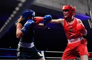 23 February 2019; Kellie Harrington, right, in action against Jelena Jelic during their 60kg bout at the 2019 National Elite Men’s & Women’s Boxing Championships Finals at the National Stadium in Dublin. Photo by Sam Barnes/Sportsfile