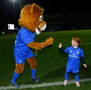 22 February 2019; Matchday mascot 5 year old Sorcha Hartnett, from Rathmines, Dublin, at the Guinness PRO14 Round 16 match between Leinster and Southern Kings at the RDS Arena in Dublin. Photo by Ramsey Cardy/Sportsfile