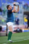 24 February 2019; Sean Cronin of Ireland warms up prior to the Guinness Six Nations Rugby Championship match between Italy and Ireland at the Stadio Olimpico in Rome, Italy. Photo by Brendan Moran/Sportsfile