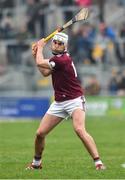 24 February 2019; Jason Flynn of Galway scores from a free against Offaly during the Allianz Hurling League Division 1B Round 4 match between Offaly and Galway at Bord Na Mona O'Connor Park in Tullamore, Offaly. Photo by Matt Browne/Sportsfile