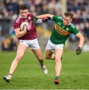 24 February 2019; Shane Walsh of Galway in action against Dara Maynihan of Kerry during the Allianz Football League Division 1 Round 4 match between Galway and Kerry at Tuam Stadium in Tuam, Galway.  Photo by Stephen McCarthy/Sportsfile