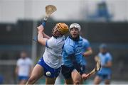 24 February 2019; Thomas Ryan of Waterford is hooked by Darragh O’Connell of Dublin during the Allianz Hurling League Division 1B Round 4 match between Dublin and Waterford at Parnell Park in Donnycarney, Dublin. Photo by Daire Brennan/Sportsfile