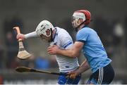 24 February 2019; Shane Bennett of Waterford in action against Paddy Smyth of Dublin during the Allianz Hurling League Division 1B Round 4 match between Dublin and Waterford at Parnell Park in Donnycarney, Dublin. Photo by Daire Brennan/Sportsfile