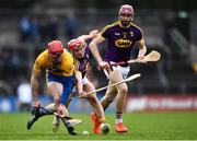 24 February 2019; Tony Kelly of Clare in action against Lee Chin of Wexford during the Allianz Hurling League Division 1A Round 4 match between Clare and Wexford at Cusack Park in Ennis, Clare. Photo by Eóin Noonan/Sportsfile