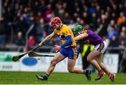 24 February 2019; John Conlon of Clare in action against Darren Byrne of Wexford during the Allianz Hurling League Division 1A Round 4 match between Clare and Wexford at Cusack Park in Ennis, Clare. Photo by Eóin Noonan/Sportsfile