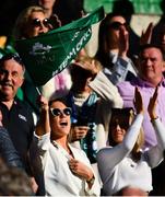 24 February 2019; Jessica Moloney, left, fiancee of Ireland's Peter O’Mahony, and Joanna Cooper, girlfriend to Ireland's Conor Murray, during the Guinness Six Nations Rugby Championship match between Italy and Ireland at the Stadio Olimpico in Rome, Italy. Photo by Ramsey Cardy/Sportsfile