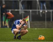 24 February 2019; Mark Kavanagh of Laois dejected following the Allianz Hurling League Division 1B Round 4 match between Carlow and Laois at Netwatch Cullen Park in Carlow. Photo by Harry Murphy/Sportsfile