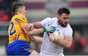 24 February 2019; Fergal Conway of Kildare in action against Gearóid O'Brien of Clare during the Allianz Football League Division 2 Round 4 match between Kildare and Clare at St Conleth's Park in Newbridge, Co Kildare. Photo by Piaras Ó Mídheach/Sportsfile