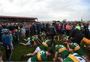 24 February 2019; Kerry players stretch surrounded by supporters following the Allianz Football League Division 1 Round 4 match between Galway and Kerry at Tuam Stadium in Tuam, Galway.  Photo by Stephen McCarthy/Sportsfile