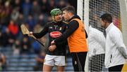24 February 2019; Kilkenny selector Derek Lyng talks to goalkeeper Eoin Murphy, late in the game, during the Allianz Hurling League Division 1A Round 4 match between Tipperary and Kilkenny at Semple Stadium in Thurles, Co Tipperary. Photo by Ray McManus/Sportsfile