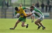 24 February 2019; Ryan McHugh of Donegal in action against Kane Connor of Fermanagh during the Allianz Football League Division 2 Round 4 match between Donegal and Fermanagh at O'Donnell Park in Letterkenny, Co Donegal. Photo by Oliver McVeigh/Sportsfile