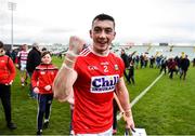 24 February 2019; Seán O'Donoghue of Cork celebrates following the Allianz Hurling League Division 1A Round 4 match between Limerick and Cork at the Gaelic Grounds in Limerick. Photo by David Fitzgerald/Sportsfile