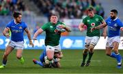 24 February 2019; Tadhg Furlong of Ireland is tackled by Leonardo Ghiraldini of Italy during the Guinness Six Nations Rugby Championship match between Italy and Ireland at the Stadio Olimpico in Rome, Italy. Photo by Brendan Moran/Sportsfile