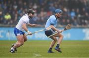 24 February 2019; Oisín O’Rorke of Dublin in action against Noel Connors of Waterford during the Allianz Hurling League Division 1B Round 4 match between Dublin and Waterford at Parnell Park in Donnycarney, Dublin. Photo by Daire Brennan/Sportsfile