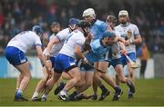 24 February 2019; Oisín O’Rorke of Dublin in action against Noel Connors of Waterford during the Allianz Hurling League Division 1B Round 4 match between Dublin and Waterford at Parnell Park in Donnycarney, Dublin. Photo by Daire Brennan/Sportsfile