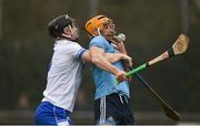 24 February 2019; Eamonn Dillon of Dublin in action against Philip Mahony of Waterford during the Allianz Hurling League Division 1B Round 4 match between Dublin and Waterford at Parnell Park in Donnycarney, Dublin. Photo by Daire Brennan/Sportsfile