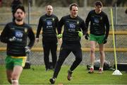 24 February 2019; Michael Murphy of Donegal in the warm up before the Allianz Football League Division 2 Round 4 match between Donegal and Fermanagh at O'Donnell Park in Letterkenny, Co Donegal. Photo by Oliver McVeigh/Sportsfile