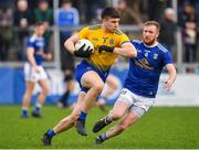 24 February 2019; Conor Daly of Roscommon in action against Christopher Conroy of Cavan during the Allianz Football League Division 1 Round 4 match between Cavan and Roscommon at the Kingspan Breffni Park in Cavan. Photo by Seb Daly/Sportsfile