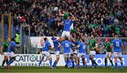 24 February 2019; Peter O’Mahony of Ireland steals a lineout from Federico Ruzza of Italy during the Guinness Six Nations Rugby Championship match between Italy and Ireland at the Stadio Olimpico in Rome, Italy. Photo by Brendan Moran/Sportsfile