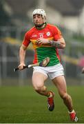 24 February 2019; James Doyle of Carlow during the Allianz Hurling League Division 1B Round 4 match between Carlow and Laois at Netwatch Cullen Park in Carlow. Photo by Harry Murphy/Sportsfile