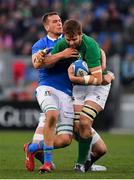 24 February 2019; Iain Henderson of Ireland is tackled by Federico Ruzza, front, and Alessandro Zanni of Italy during the Guinness Six Nations Rugby Championship match between Italy and Ireland at the Stadio Olimpico in Rome, Italy. Photo by Brendan Moran/Sportsfile