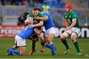 24 February 2019; Andrew Conway of Ireland is tackled by Angelo Esposito of Italy during the Guinness Six Nations Rugby Championship match between Italy and Ireland at the Stadio Olimpico in Rome, Italy. Photo by Brendan Moran/Sportsfile