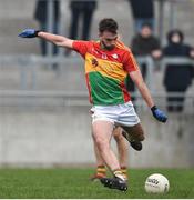 24 February 2019; Diarmuid Walsh of Carlow during the Allianz Football League Division 3 Round 4 match between Offaly and Carlow at Bord Na Mona O'Connor Park in Tullamore, Offaly. Photo by Matt Browne/Sportsfile
