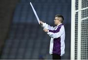 23 February 2019; An umpire waves a white flag to indicate a point during the Lidl Ladies NFL Division 1 Round 3 match between Dublin and Mayo at Croke Park in Dublin. Photo by Ray McManus/Sportsfile