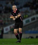 23 February 2019; Referee Brendan Rice during the Lidl Ladies NFL Division 1 Round 3 match between Dublin and Mayo at Croke Park in Dublin. Photo by Ray McManus/Sportsfile