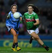 23 February 2019; Hannah O’Neill of Dublin in action against Róisín Flynn of Mayo during the Lidl Ladies NFL Division 1 Round 3 match between Dublin and Mayo at Croke Park in Dublin. Photo by Ray McManus/Sportsfile