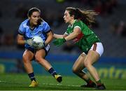 23 February 2019; Hannah O’Neill of Dublin in action against Róisín Flynn of Mayo during the Lidl Ladies NFL Division 1 Round 3 match between Dublin and Mayo at Croke Park in Dublin. Photo by Ray McManus/Sportsfile