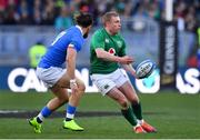 24 February 2019; Keith Earls of Ireland in action against Michele Campagnaro of Italy during the Guinness Six Nations Rugby Championship match between Italy and Ireland at the Stadio Olimpico in Rome, Italy. Photo by Brendan Moran/Sportsfile