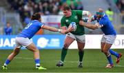 24 February 2019; Tadhg Furlong of Ireland in action against Michele Campagnaro and Leonardo Ghiraldini of Italy during the Guinness Six Nations Rugby Championship match between Italy and Ireland at the Stadio Olimpico in Rome, Italy. Photo by Brendan Moran/Sportsfile