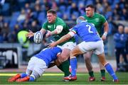 24 February 2019; Tadhg Furlong of Ireland is tackled by Maxime Mbanda of Italy during the Guinness Six Nations Rugby Championship match between Italy and Ireland at the Stadio Olimpico in Rome, Italy. Photo by Ramsey Cardy/Sportsfile