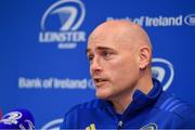 25 February 2019; Backs coach Felipe Contepomi during a Leinster Rugby Press Conference at Leinster Rugby Headquarters in UCD, Dublin. Photo by Piaras Ó Mídheach/Sportsfile