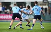 25 February 2019; Chris Rolland of Blackrock College is tackled by Fionn Finlay of St Michael's College during the Bank of Ireland Leinster Schools Senior Cup Round 2 match between Blackrock College and St Michael’s College at Energia Park in Donnybrook, Dublin. Photo by David Fitzgerald/Sportsfile