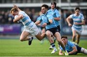 25 February 2019; Niall Comerford of Blackrock College is tackled by Andrew Smith of St Michael's College during the Bank of Ireland Leinster Schools Senior Cup Round 2 match between Blackrock College and St Michael’s College at Energia Park in Donnybrook, Dublin. Photo by David Fitzgerald/Sportsfile