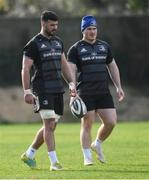 25 February 2019; Mick Kearney, left, and Conor Dooley during Leinster Rugby Squad Training at Rosemount in UCD, Dublin. Photo by Piaras Ó Mídheach/Sportsfile
