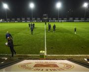 25 February 2019; Finn Harps players inspect the pitch prior to the SSE Airtricity League Premier Division match between St Patrick's Athletic and Finn Harps at Richmond Park in Dublin. Photo by Harry Murphy/Sportsfile