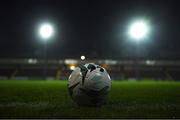 25 February 2019; A match ball is seen prior to the SSE Airtricity League Premier Division match between St Patrick's Athletic and Finn Harps at Richmond Park in Dublin. Photo by Harry Murphy/Sportsfile