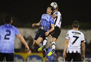 25 February 2019; Dane Massey of Dundalk in action against Neil Farrugia of UCD during the SSE Airtricity League Premier Division match between Dundalk and UCD at Oriel Park in Dundalk, Co Louth. Photo by Eóin Noonan/Sportsfile