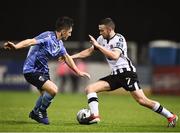 25 February 2019; Michael Duffy of Dundalk in action against Dan Tobin of UCD during the SSE Airtricity League Premier Division match between Dundalk and UCD at Oriel Park in Dundalk, Co Louth. Photo by Eóin Noonan/Sportsfile