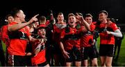 20 February 2019; UCC players celebrate after the Electric Ireland HE GAA Sigerson Cup Final match between St Mary's University College Belfast and University College Cork at O'Moore Park in Portlaoise, Laois. Photo by Piaras Ó Mídheach/Sportsfile
