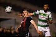 25 February 2019; Darragh Leahy of Bohemians and Ethan Boyle of Shamrock Rovers during the SSE Airtricity League Premier Division match between Bohemians and Shamrock Rovers at Dalymount Park in Dublin. Photo by Stephen McCarthy/Sportsfile