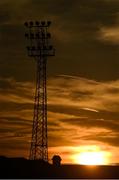 25 February 2019; A general view of a floodlight in Dalymount park prior to the SSE Airtricity League Premier Division match between Bohemians and Shamrock Rovers at Dalymount Park in Dublin. Photo by Ben McShane/Sportsfile